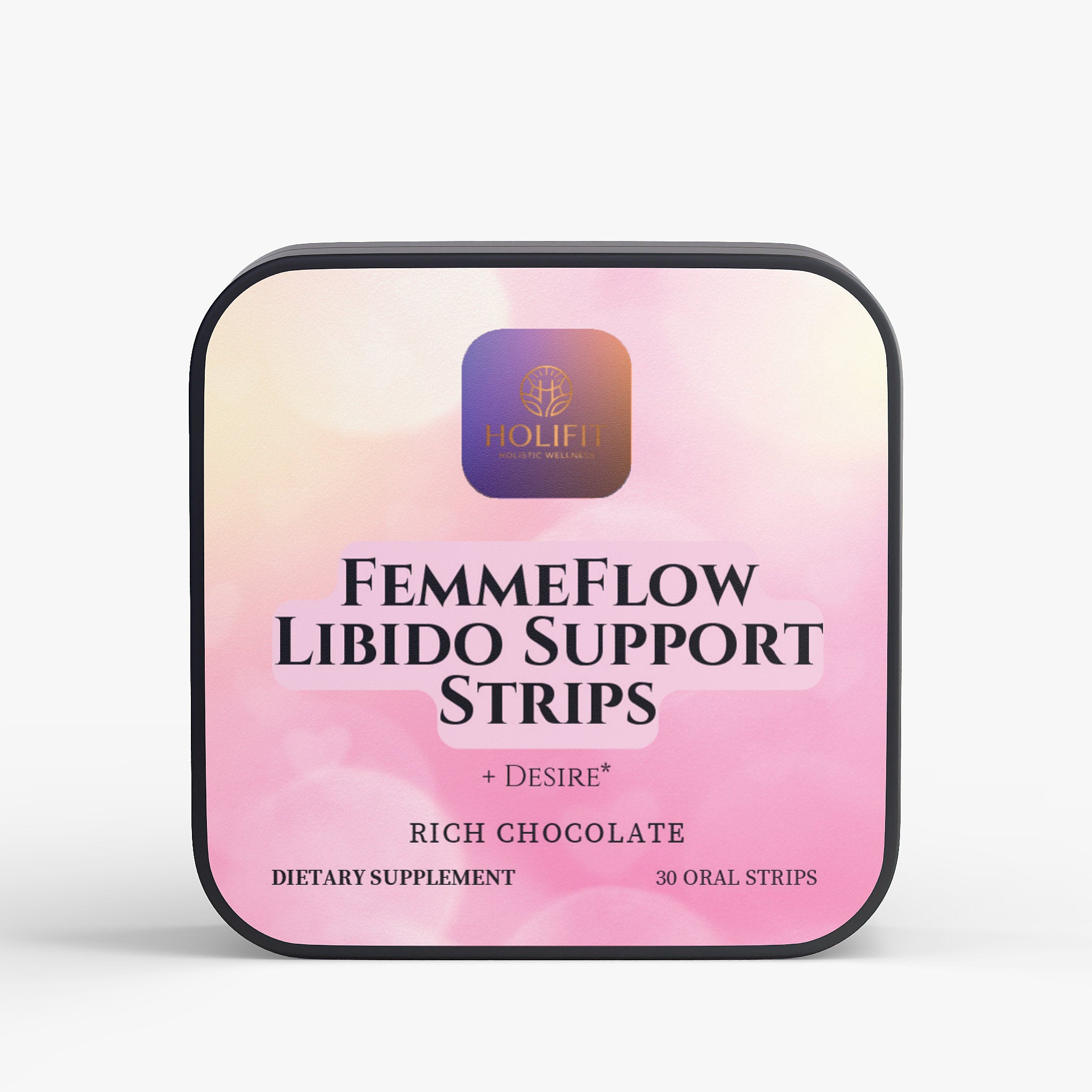 Femme Flow Libido Support Strips- 30 Chocolate flavored Oral Strips