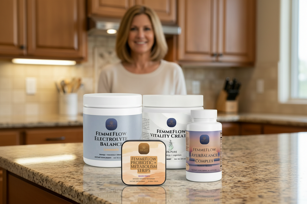 FemmeFlow Midlife Vitality Ritual – 4-Product Wellness Bundle for Women